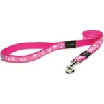 Vodítko ROGZ Fancy Dress Pink Paw L