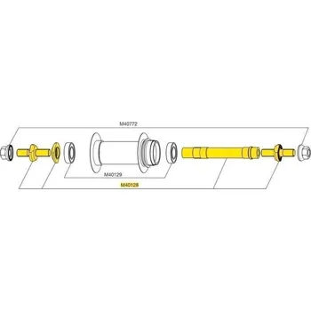 Ráfek na kolo Mavic REAR COMETE TRACK AXLE + ADJT.NUT + FORK SUPPORTS