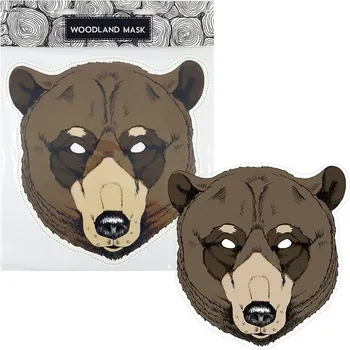 Karnevalová maska Rappa Papírová maska medvěd