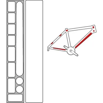 Blatník na kolo Zefal sada nálepek Skin Armor M (čirá)