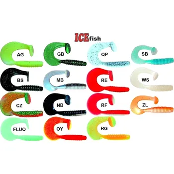 Nástraha ICE Fish twister Monstertail 9 cm barva: SB