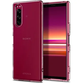 Pouzdro na mobilní telefon Recenze Spigen Liquid Crystal pro Sony J9210 Xperia 5 čirý