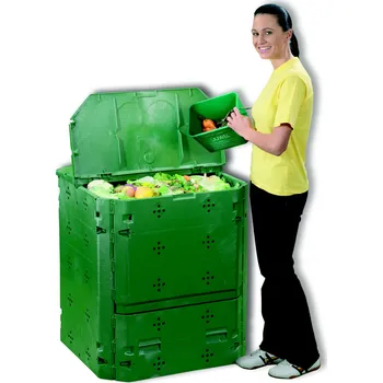 Kompostér Zahradní kompostér silnostěnný 400 l (Zahradní plastový kompostér ze silného materiálu)
