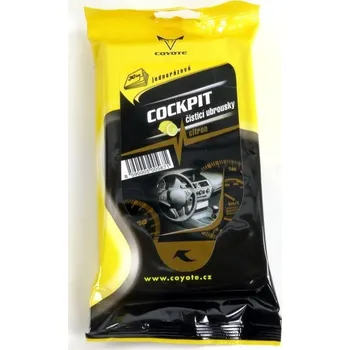 Čistič plastových dílů COYOTE Ubrousky Cockpit citron 30 ks