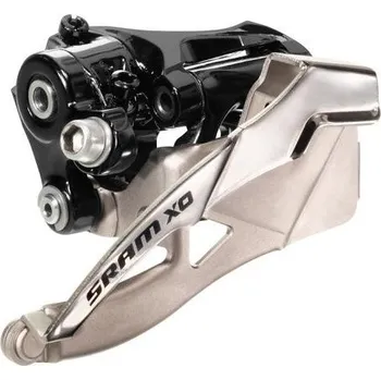 Komponent pro jízdní kolo SRAM přesmykač X.0 2x10 spodní objímka 31.8-34.9 mm / Bottom-pull (černá/stříbrná)