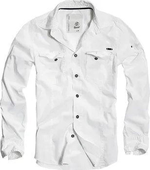Pánská košile Brandit SlimFit Shirt bílá
