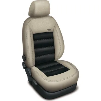 Potah sedadla Automega Authentic Leather Ford C-Max II 2011- 5 míst béžovočerné