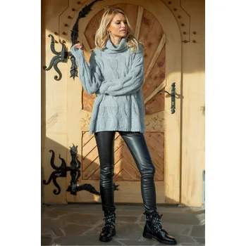 Dámské oblečení Svetr Fobya F616 šedý