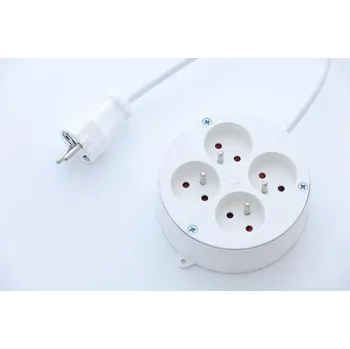 Prodlužovací kabel MUNOS 1002030 Přívod BASIC 4x230V3m3x1,5bílý