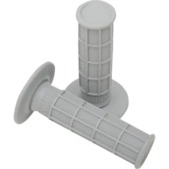 grip Motokrosové rukojeti - gripy RENTHAL FULL WAFFLE SOFT - směs měkká / světle šedá (Rukojeti na řidítka, ručky na moto)