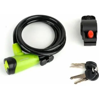 Zámek na kolo Author zámek ASL-41 8x1500 mm (zelená/černá)