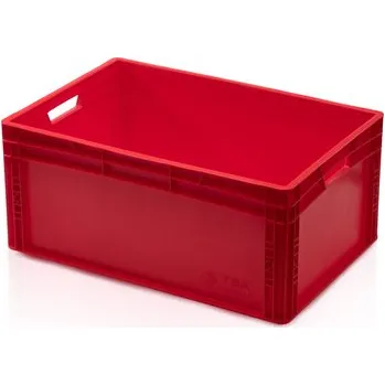 Zahradní úložný box Euro přepravka červená 27 x 60 x 40 cm