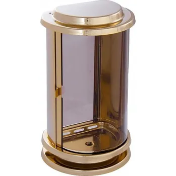 Smuteční dekorace Hřbitovní lampa 01e zlatá