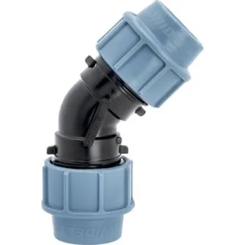 Vodovodní potrubí PE Koleno 45° 32 mm - svěrná spojka na polyetylen UNI1018032000