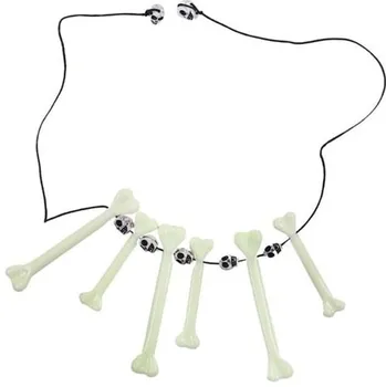 Karnevalový doplněk Rappa Pravěký náhrdelník s kostmi