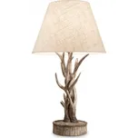 stolní lampa Ideal Lux Chalet TL1 128207 1x60W E27 - komplexní stylové osvětlení + STOLNÍ OTOČNÝ VENTILÁTOR BERGEN - NASTAVITELNÝ, BÍLÝ