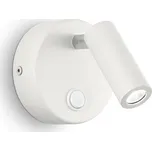 LED nástěnné bodové svítidlo Ideal Lux Page AP1 142586 1x3W - bílá + sada - Trio LED žárovka 2x10W | E27 | 3000K | 806lm