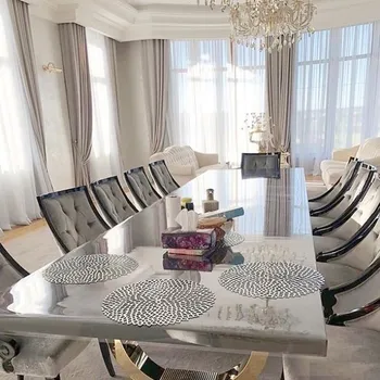 ubrus Mekke sklo Ubrus na stůl z měkkého skla 85x231 cm Ubrus: Průhledná lesklá folie