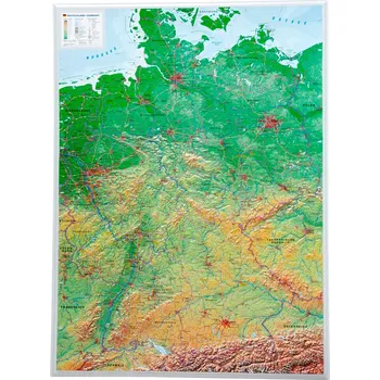 Německo - plastická mapa 60 x 80 cm