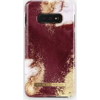 Pouzdro na mobilní telefon iDeal of Sweden pro Samsung Galaxy S10e Golden Burgundy Marble
