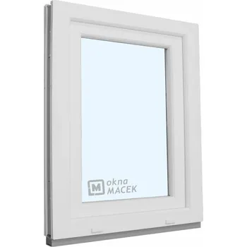 Okno Plastové okno - KNIPPING 70 AD, 900x1200 mm, OS, bílá Otevírání: pravé, Sklo: čiré + příslušenství a montážní materiál zdarma