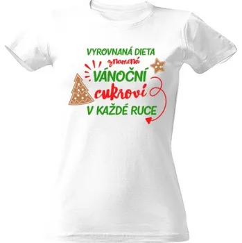 Dámské tričko Tričko s potiskem Vyrovnaná dieta dámské