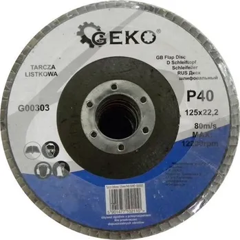 Brusný kotouč Geko G00303 P40 125 mm