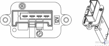 Ventilátor topení a klimatizace Hella 9ML 351 332-221