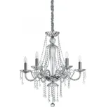 Ideal Lux 168753 závěsné stropní svítidlo Amadeus 6x40W|E14 - čirá + Trio R52661111 LED stolní lampička Lenny