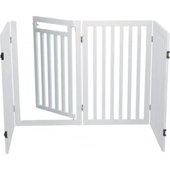 ohrádka pro psa Trixie Ochranná bariéra s otvíracími dvířky 60-160 x 81 cm bílá