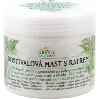 Bylinná léčivá mast Valdemar Grešík Kostivalová mast s kafrem 50 ml