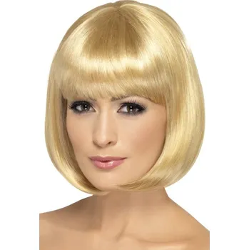 Smiffys Partyrama krátká paruka bob s ofinou, blond