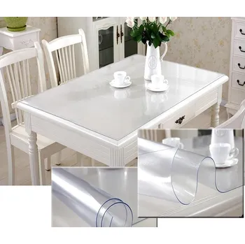 ubrus Mekke sklo Ubrus na stůl z měkkého skla 85x231 cm Ubrus: Folie s texturovaným povrchem