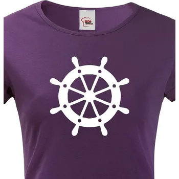 Dámské tričko Dámské tričko Zadák, Barva Fialová, Velikost M, Canvas Dámské tričko s krátkým rukávem Bezvatriko.cz 1