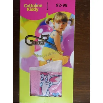 Dětské vzorované punčochové kalhoty Gatta světle růžové 92-98 (dětské vzorované bavlněné elastické punčochové kalhoty 2-6let)