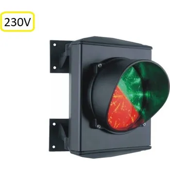 Pohon brány semafor 1-komorový dvoubarevný LED - červená/zelená, 230V, výrobce Stagnoli