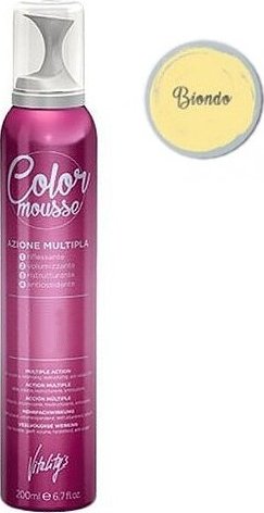 VITALITYS Color Mousse BIONDO barevné pěnové tužidlo 200ml - světlá blond