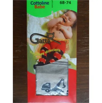 Dětské vzorované punčochové kalhoty Gatta béžové 68-74 (dětské vzorované bavlněné elastické punčochové kalhoty 0-2 roky)