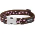 Obojek pro psa Red Dingo Obojek Pink Spots on Brown