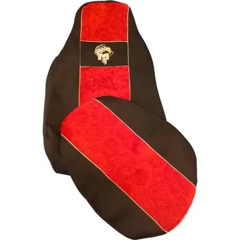 Potah sedadla Autopotahy textilní pro MAN TGA/L/X/S/M, černo-červená barva (č. 34)