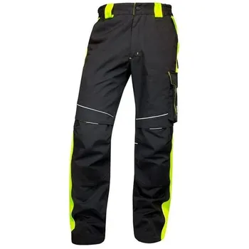 montérky ARDON Neon kalhoty H6401 černé/žluté