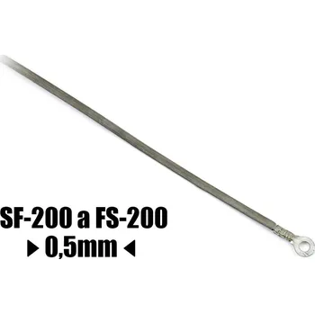 Příslušenství ke svářečce Řezací odporový drát ke svářečce FS-200 a SF-200 šířka 0.5mm délka 243mm