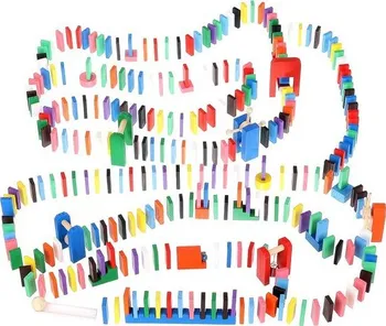 Domino Kruzzel Dřevěné domino barevné 1080 ks
