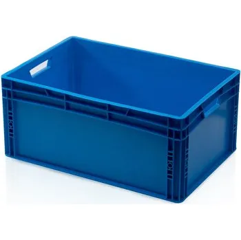 Zahradní úložný box Euro přepravka modrá 27 x 60 x 40 cm