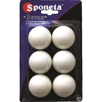 Stolní tenis Míčky na stolní tenis SPONETA Tournament *** - 6ks