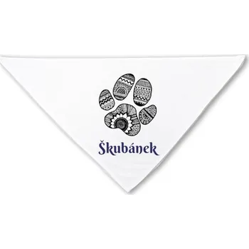Šátek Nákrčník/bandana s potiskem Šátek pro pejska