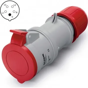 Elektrická zásuvka 313.1647 313.1647 Zásuvka 400V/16A pětipólová kabelová OPTIMA SCAME