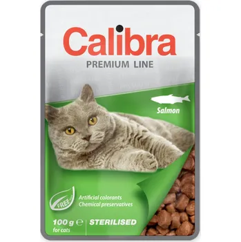Krmivo pro kočku Calibra Cat Premium kapsa Sterilised SALMON 10x 100 g