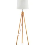 stojací lampa Ideal lux York PT1 089805 1x60W E27 - přírodní materiály + Sada inteligentní žárovky E14 s dálkovým ovladačem - RGB, WiZ