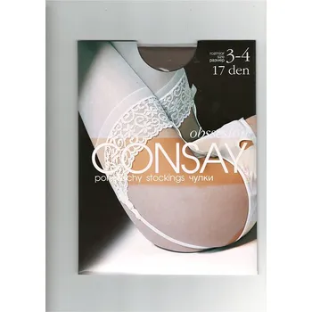 Dámské punčochy Consay, dámské punčochy Obsession, grafit, vel. 1-2